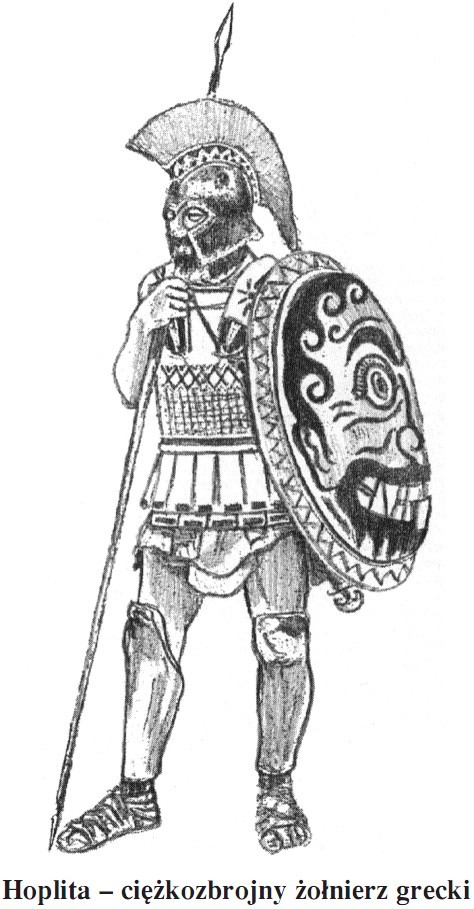 Hoplita - ciężkozbrojny żołnierz grecki