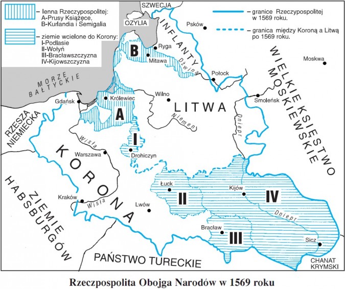Rzeczpospolita Obojga Narodów w 1569 roku