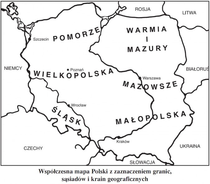 Na Mapie Przedstawiono Fragment Jednej Z Krain Geograficznych Polski Moja ojczyzna - Historia - Opracowania.pl