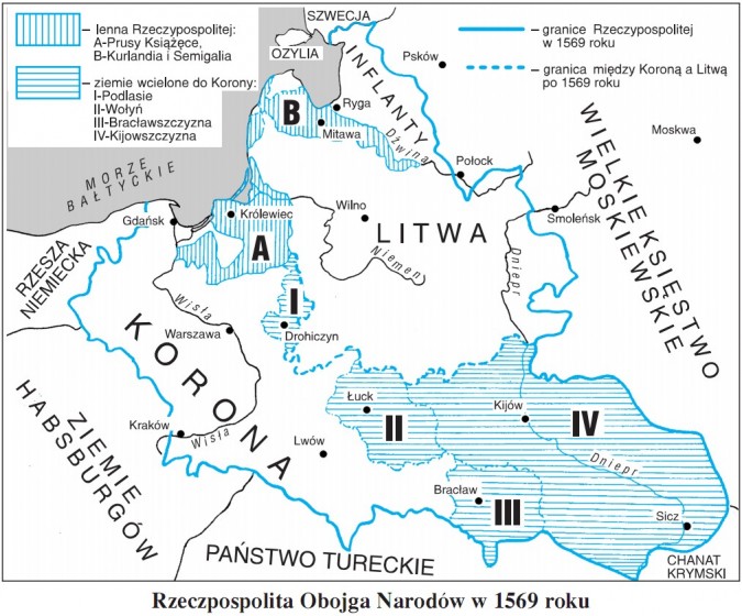 Rzeczpospolita Obojga Narodów w 1569 roku