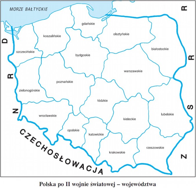Polska po II wojnie światowej - województwa