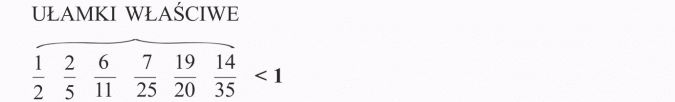 Ułamki niewłaściwe i liczby mieszane. Ułamki właściwe.