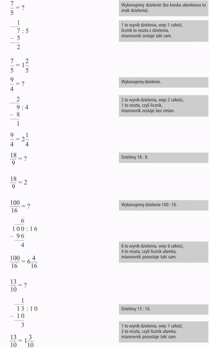 Wypisz Wszystkie Ułamki Właściwe Nieskracalne O Mianowniku 16 I 9 Ułamki właściwe i niewłaściwe (na poziomie ucznia klasy 6) - Matematyka