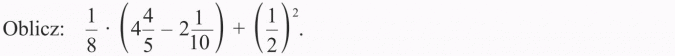 Działania na ułamkach zwykłych. Oblicz.