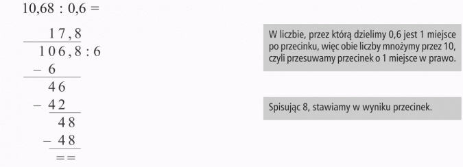 Dzielenie W Słupku Z Przecinkiem Dzielenie ułamków dziesiętnych (na poziomie ucznia klasy 6