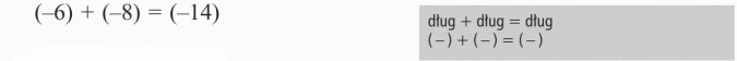 Dodawanie liczb ujemnych. Dług + dług = dług.