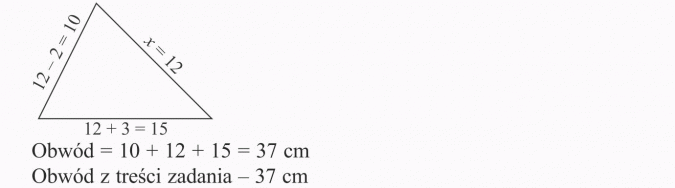 Rozwiązywanie zadań tekstowych. Obwód z treści zadania.