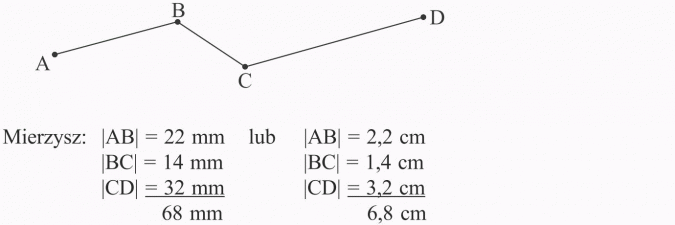 Jednostki długości. Mierzysz. |AB| |BC| |CD|