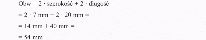 Obwód prostokąta i kwadratu. Szerokość, długość.
