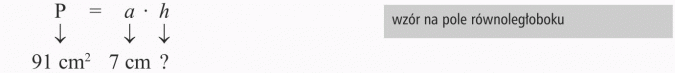 Zastosowanie wzorów na pola figur. Wzór na pole równoległoboku.