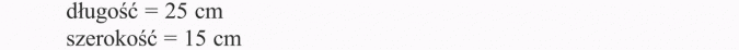 Pole prostokąta. Długość, szerokość.