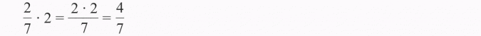 Mnożenie ułamka przez liczbę.
