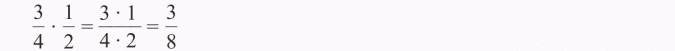 Mnożenie ułamka przez ułamek.