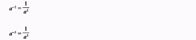 Potęga o wykładniku całkowitym ujemnym.