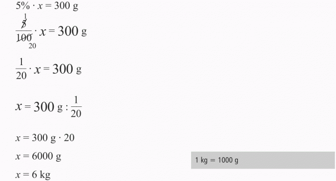 Obliczanie liczby, gdy dany jest procent.