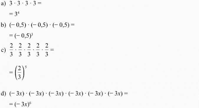 Potęga o wykładniku naturalnym.