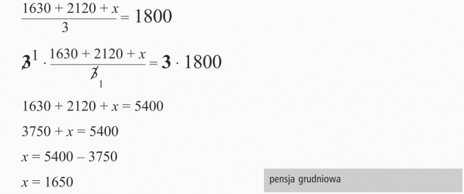 Zadania tekstowe. Pensja grudniowa.