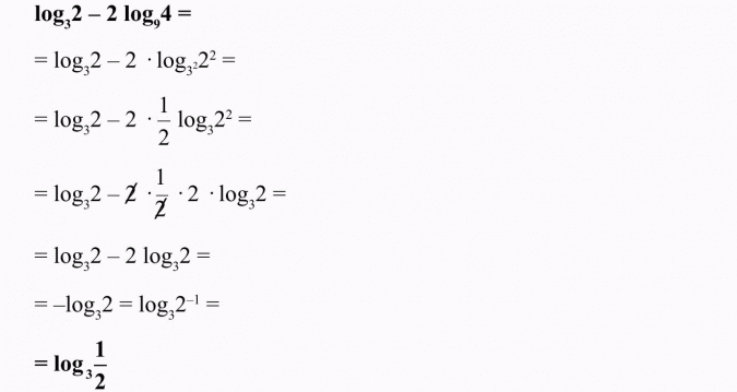Działania na logarytmach.