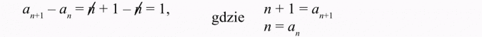 Ciąg arytmetyczny.