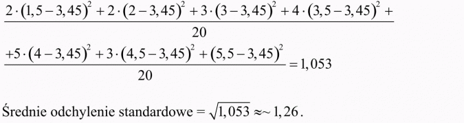 Elementy statystyki. Średnie odchylenie standardowe.