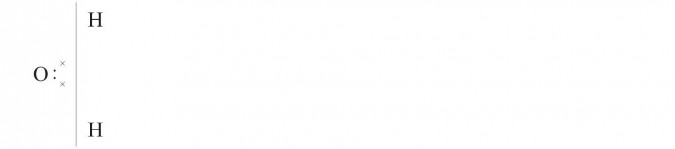 Budowa cząsteczki wody.