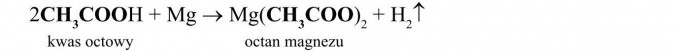 Właściwości chemiczne kwasów karboksylowych. Kwas octowy. Octan magnezu.