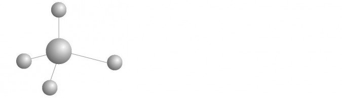 Budowa cząsteczki metanu.