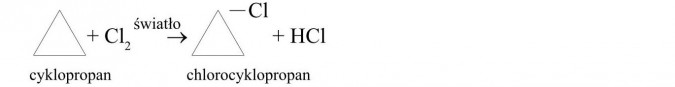 Cyklopropan, chlorocyklopropan.